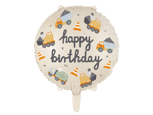 Happy Birthday  - Construction Vehicles