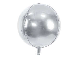 Foil Balloon Ball - Helium Filled Silver
