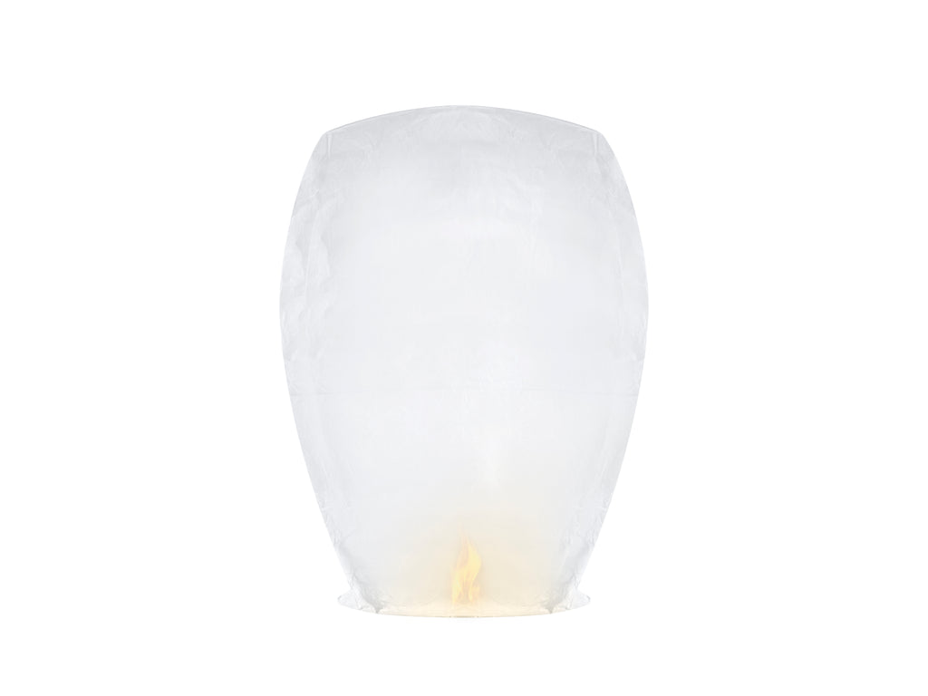 White sky lantern.