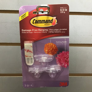 Command Ceiling Hooks (3)