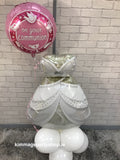 Large communion girl balloon design.