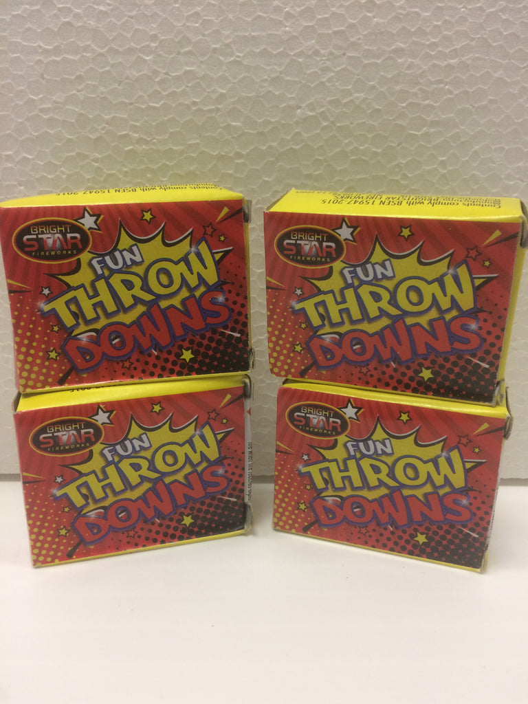 Four boxes of fun throw downs.