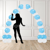 balloon arch blue and white