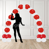 Balloon Arch - Red & White