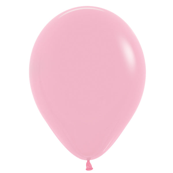 Pink latex balloon.