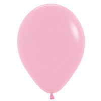 Pink latex balloon.