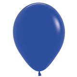 Royal blue latex balloon.