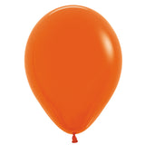 Orange latex balloon.