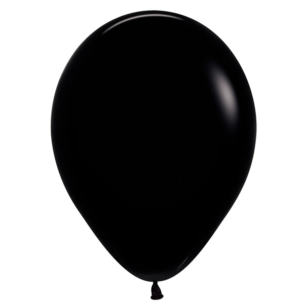 Black latex balloon.