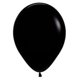 Black latex balloon.