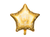 Happy Birthday Star - Gold