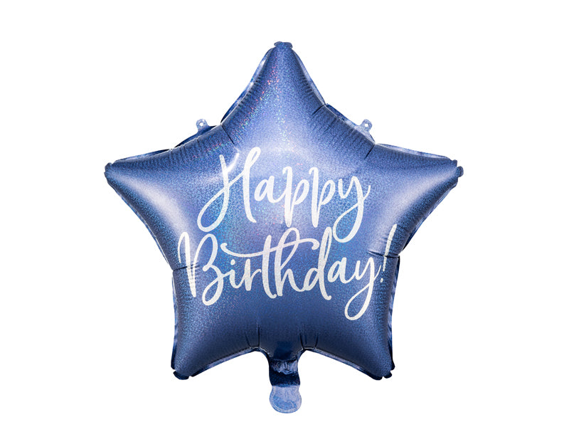 Happy Birthday Star - Blue