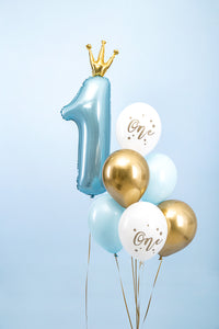 Blue First Birthday Balloon Bundle - Style 034
