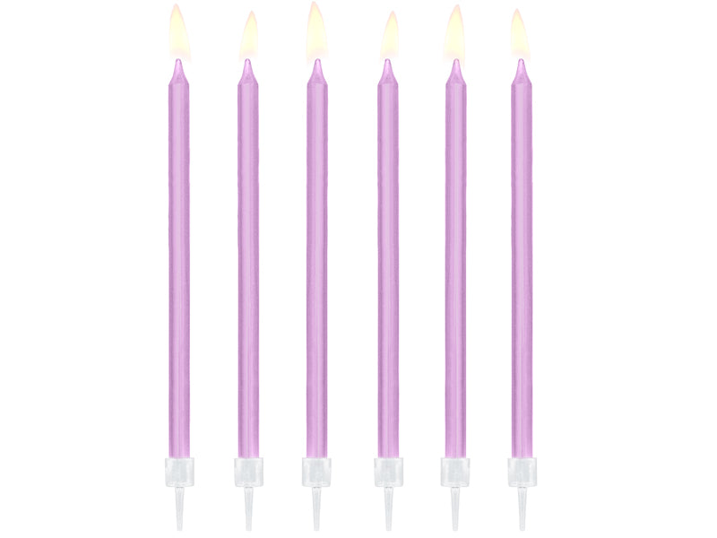 Tall Candles & Holders - Pink