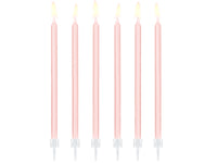 Tall Candles & Holders - Rose Gold Metallic