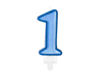 Birthday Candle Number 1 - Blue 7cm