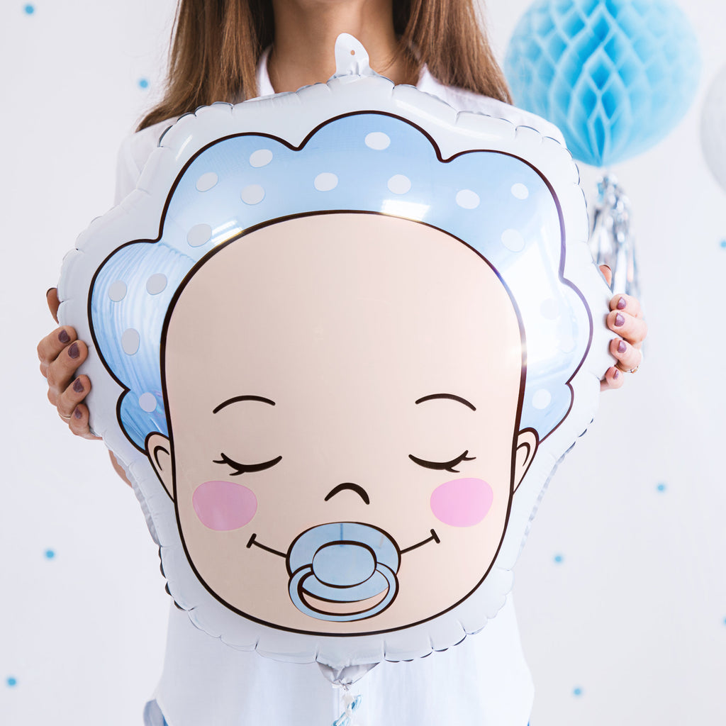 Baby Boy Head Foil Balloon