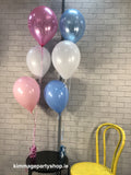 Bouquet of three helium balloons.