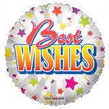 Best Wishes Multicolour Foil Balloon