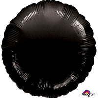 Black Round Foil Balloon