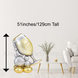 Champagne Airloonz Balloon - 51inch Air Filled