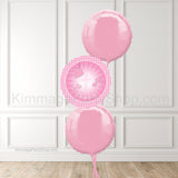 Pink Christening Balloon Bouquet - Style 015