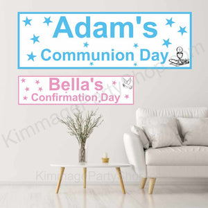 Personalised Communion/Confirmation Banner