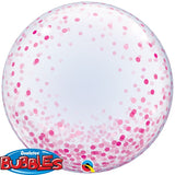 Deco Bubble - Pink Confetti Dots 24"