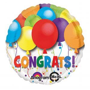 Congrats Multicolour Foil Balloon