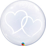 Deco Bubble - Entwined Hearts 24"