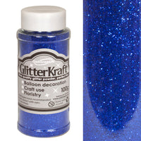 Blue glitter.
