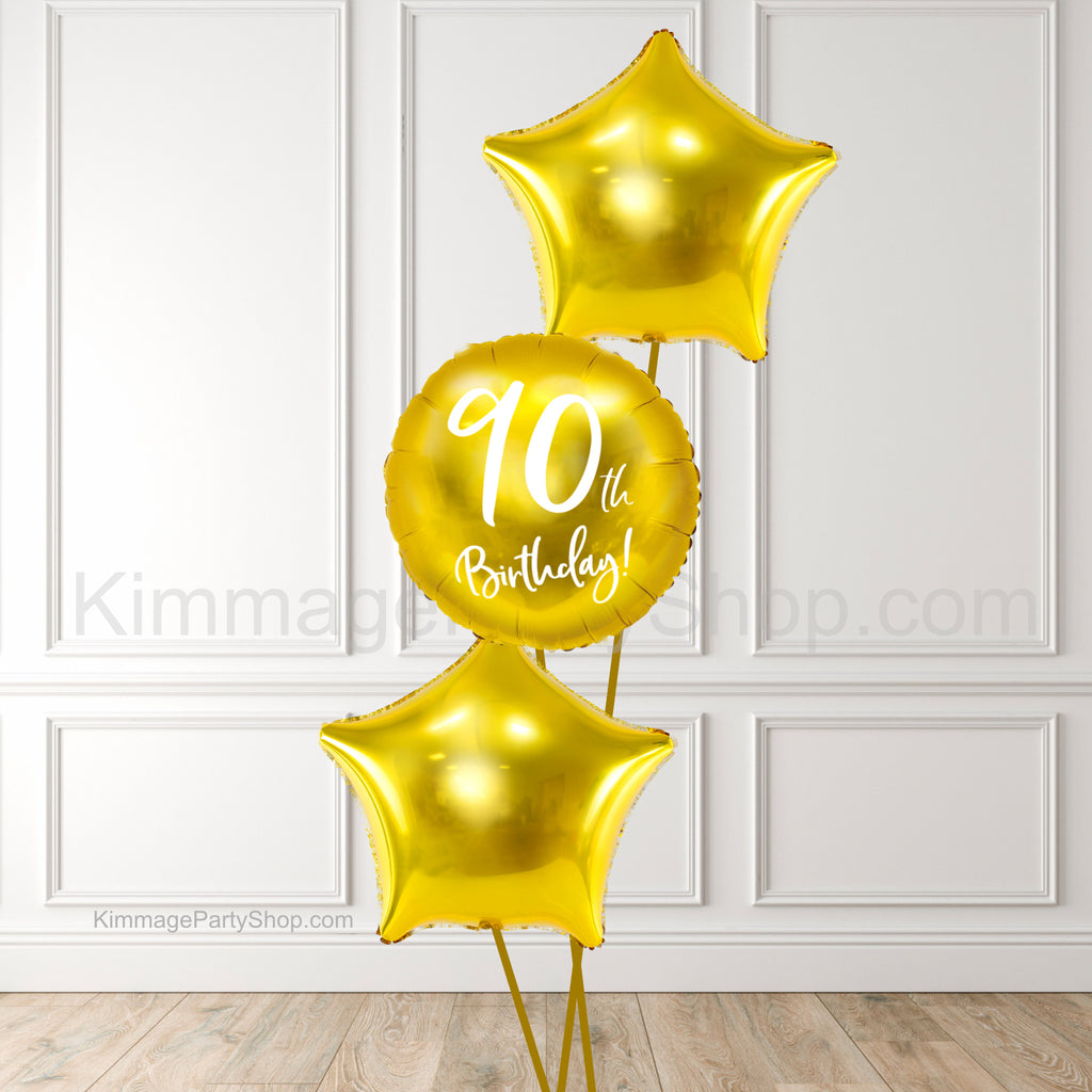 90th Birthday Balloon Bouquet - Style 016