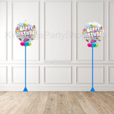 Multicolour Happy Birthday Bubble Balloon