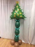 Large Christmas tree balloon design.