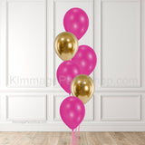 Pink & Gold Balloon Bouquet - Style 002