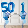 Personalised Birthday Number Bouquet - Blue