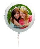 Large personalised photo balloon.