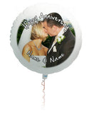 Personalised wedding photo balloon.