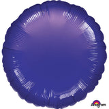 Purple round foil balloon.