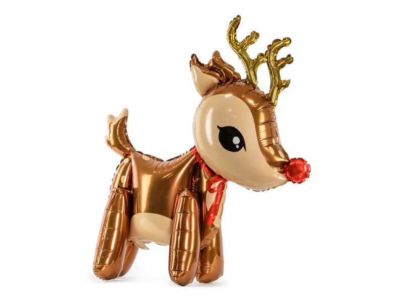 Cute reindeer foil balloon.