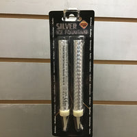 Sparkling Fountain Candle Set - Silver